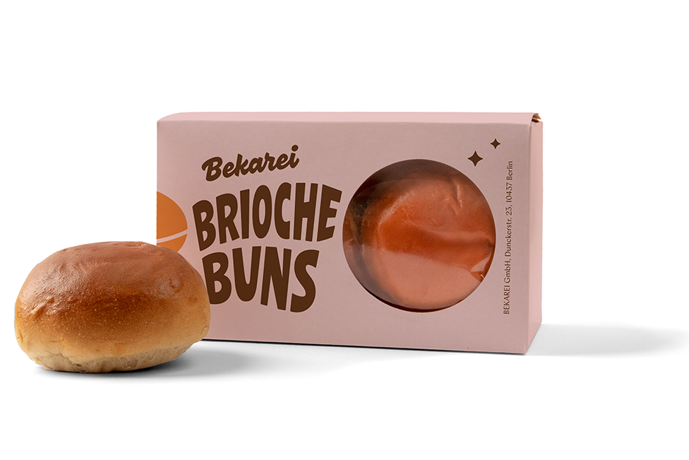Brioche Burger Buns - 4er Pack - Bekarei