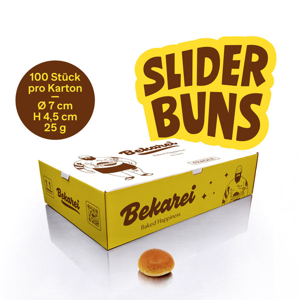 Red Slider Buns - 100er Pack - Bekarei