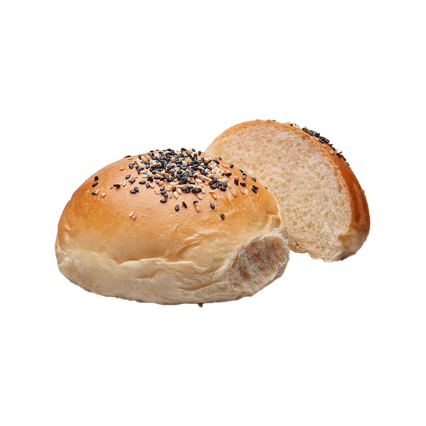 Buns sésame mélangés en boîte