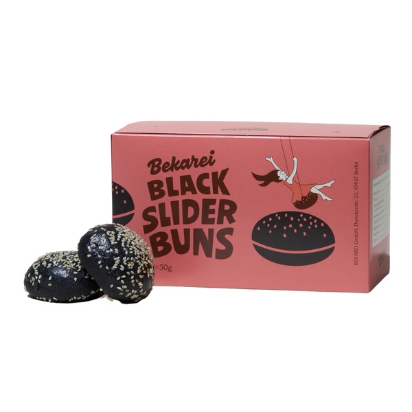 An image of Bekarei Black Slider Buns Pack