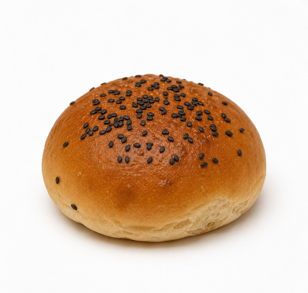 * Black-Sesame Brioche Buns L 40er Box - Cut *