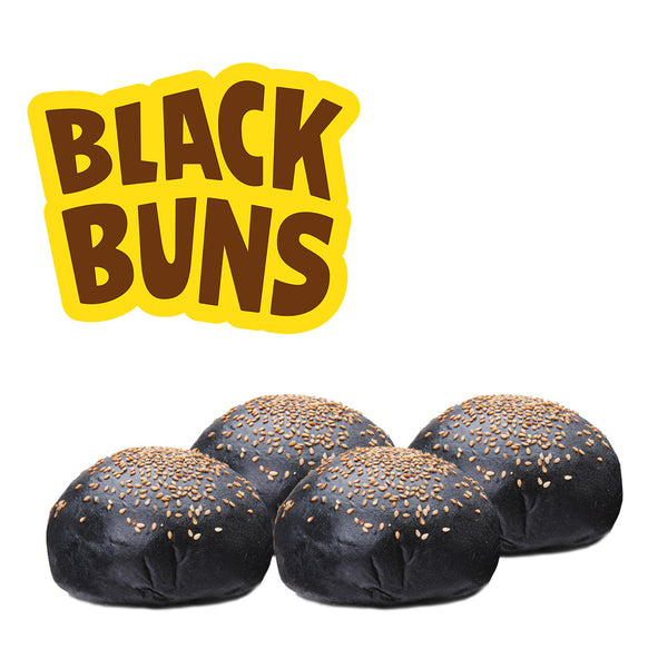 Black Bun - Burger Brötchen 4er-Pack