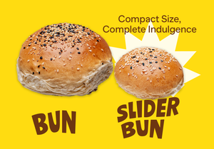 Größenvergleich Burger Buns