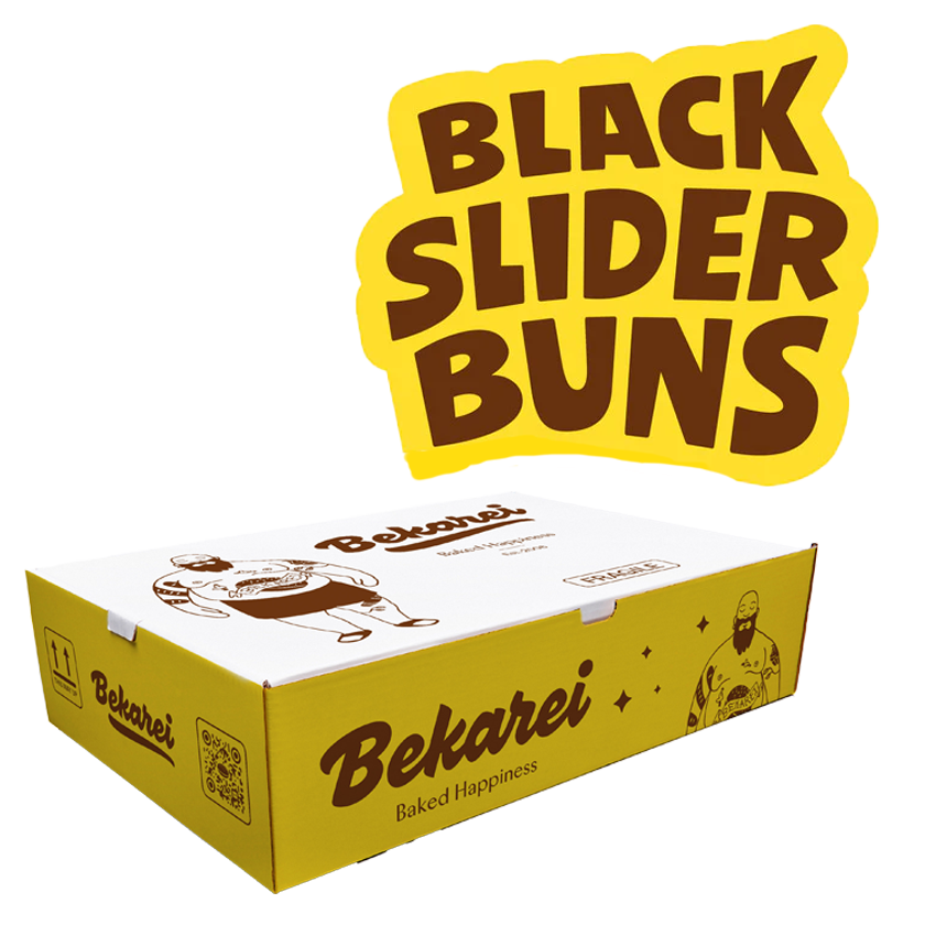 An image of Bekarei Black Slider Buns Box