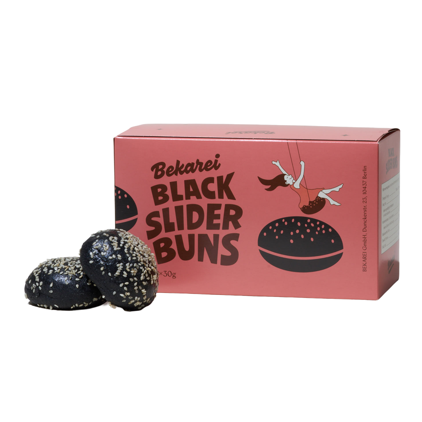An image of Bekarei Black Slider Buns Pack